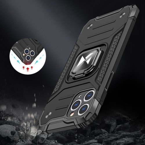 Obal pre iPhone 12 Mini | Kryt Wozinsky Ring Armor čierny