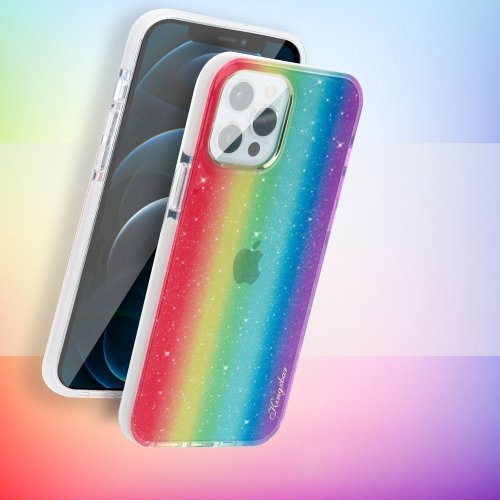 Obal pre iPhone 12 / iPhone 12 Pro | Kryt Kingxbar Ombre multicolour