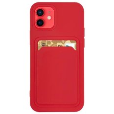 Obal pre iPhone 7 / 8 / SE 2020 / SE 2022 | Kryt silicone card červený