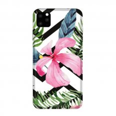 Obal pre iPhone 11 Pro | Kryt FUNNY CASE pink flower and leaves