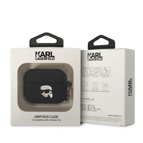 Obal pre AirPods Pro / AirPods Pro 2 | Karl Lagerfeld KLAPRUNIKK black