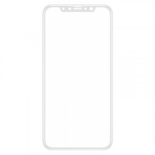 Ochranné tvrdené sklo iPhone X / XS / 11 Pro - 5D Hybrid biele