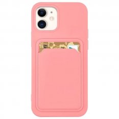 Obal pre iPhone 13 Mini | Kryt silicone card ružový