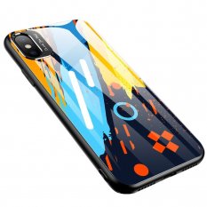 Obal pre iPhone X / iPhone XS | Kryt Color Glass pattern 1