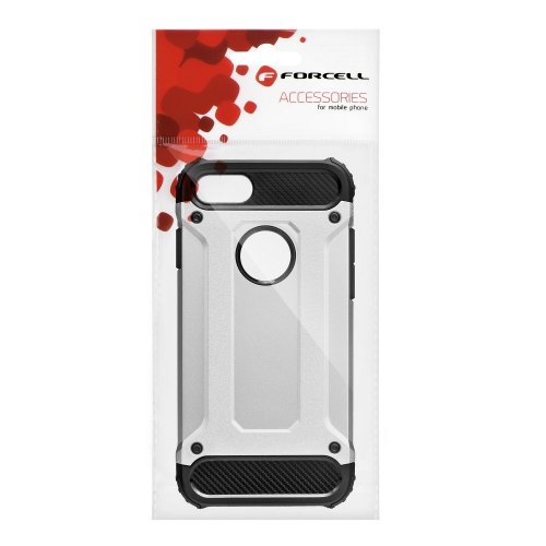 Obal pre iPhone X / iPhone XS | Kryt Forcell ARMOR silver