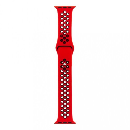 Remienky pre Apple Watch 4 / 5 / 6 / 7 / SE (38 / 40 / 41mm) | Tactical silicone red-black