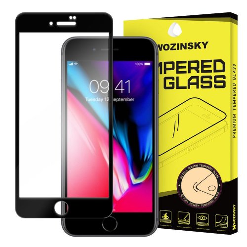 Ochranné tvrdené sklo iPhone 7 / 8 / SE 2020 / SE 2022 - Wozinsky Full čierne