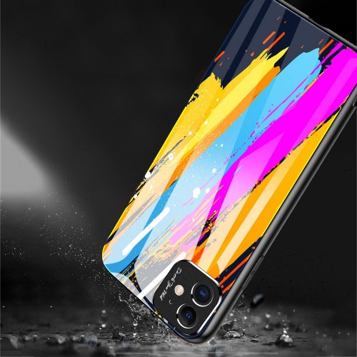 Obal pre iPhone 11 | Kryt Color Glass pattern 2