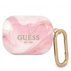 Obal pre AirPods Pro / AirPods Pro 2 | Guess GUAPUNMP  marble pink