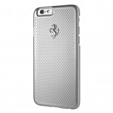 Obal pre iPhone 6 / iPhone 6S | Kryt Original Ferrari FEPEHCP6RE Perforated Aluminium silver