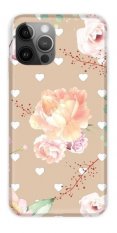 Obal pre iPhone 12 / iPhone 12 Pro | Kryt CaseGadget WHITE HEARTS AND ROSES