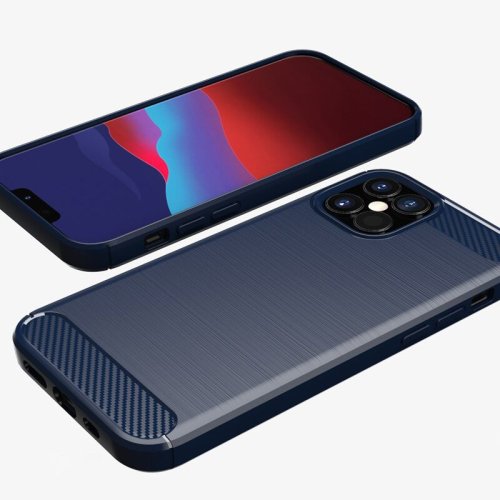 Obal pre iPhone 12 / iPhone 12 Pro | Kryt Carbon čierny