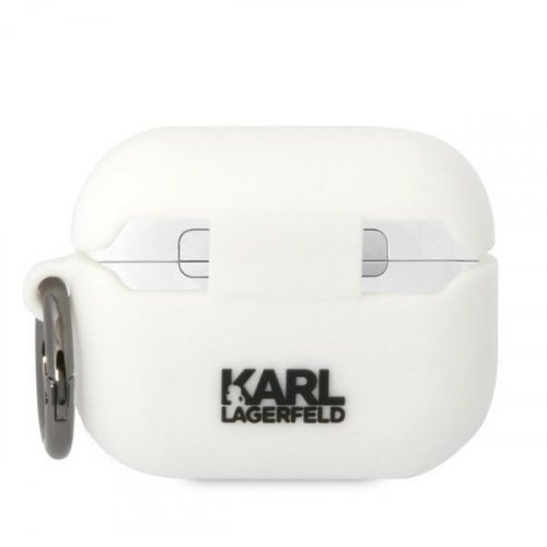 Obal pre AirPods Pro / AirPods Pro 2 | Karl Lagerfeld KLACAPSILKCW white