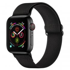 Remienky pre Apple Watch 4 / 5 / 6 / 7 / SE (42 / 44 / 45mm) | Tech-Protect Mellow čierny