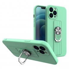 Obal pre iPhone 12 Pro | Kryt silicone ring mint