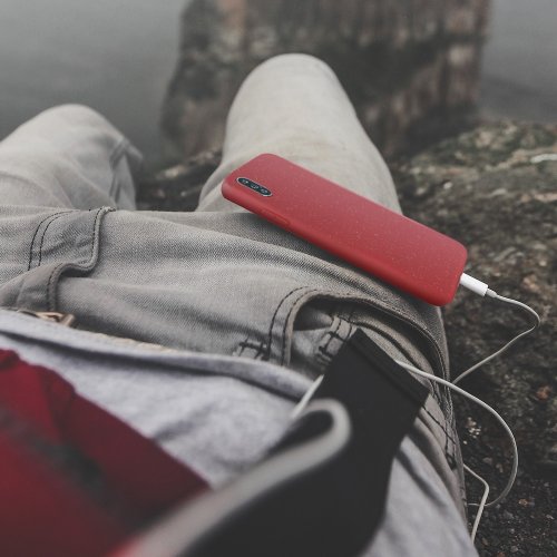 Obal pre iPhone 12 Mini | Kryt Forcell BIO - Zero Waste red