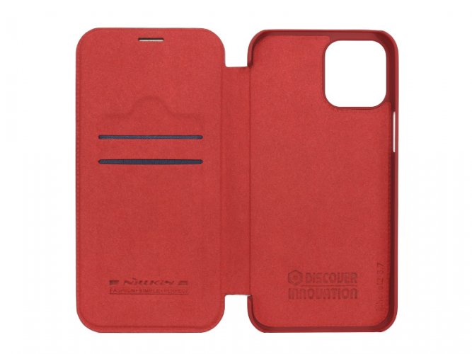 Obal pre iPhone 12 Mini | Kryt Nillkin Qin Book červený