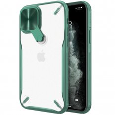 Obal pre iPhone 12 / 12 Pro | Kryt Nillkin Cyclops camera cover and foldable kickstand green