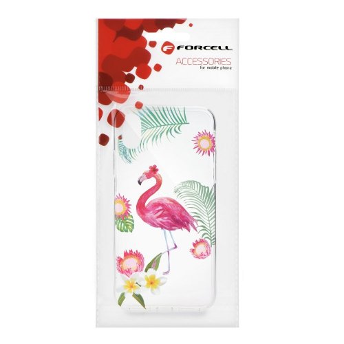 Obal pre iPhone X / iPhone XS | Kryt Forcell Summer FLAMINGO