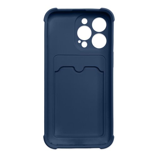 Obal pre iPhone 13 Mini | Kryt Wallet Silicone Air Bag Armor navy-blue