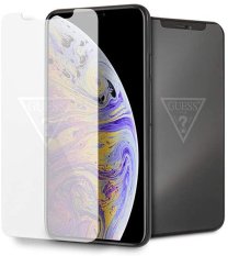 Ochranné tvrdené sklo iPhone X / XS | GUESS GUTGMPXTR INVISIBLE LOGO