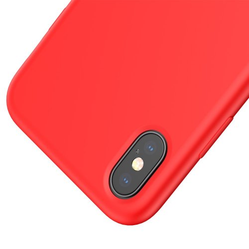 Obal pre iPhone XS Max | Kryt Baseus LSR Silicone red