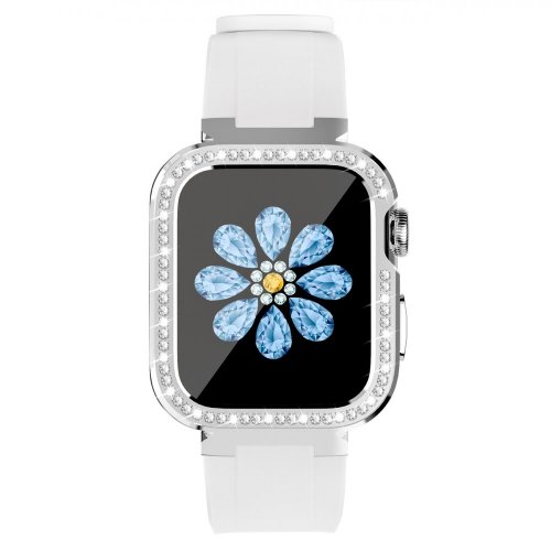 Remienky pre Apple Watch 4 / 5 / 6 / 7 / 8 / SE (38 / 40 / 41mm) | Kingxbar Starry Series silver