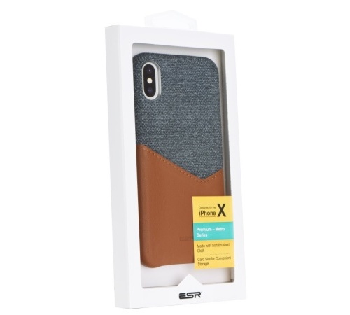 Obal pre iPhone XS Max | Kryt ESR Metro brown