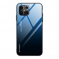 Obal pre iPhone 12 Pro Max | Kryt Gradient Glass Durable black-blue