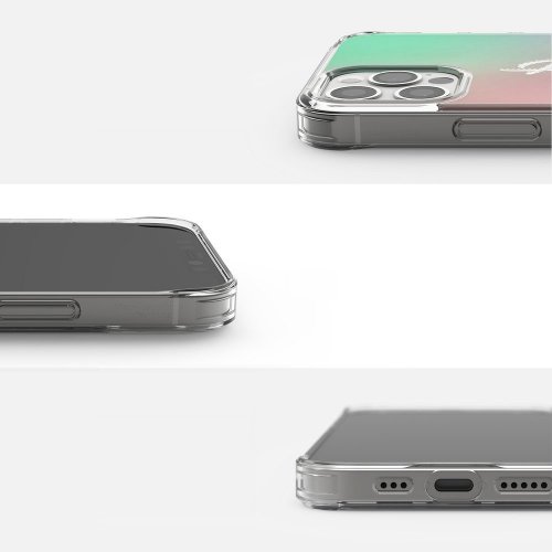 Obal pre iPhone 12 / iPhone 12 Pro | Kryt Ringke Fusion Design Bumper black-transparent (GNAP0025)