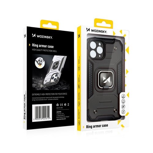 Obal pre iPhone 12 Pro Max | Kryt Wozinsky Ring Armor čierny
