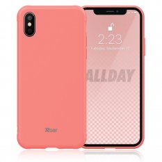 Obal pre iPhone X / iPhone XS | Kryt Roar Colorful Jelly peach pink