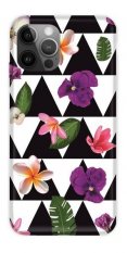 Obal pre iPhone 12 / iPhone 12 Pro | Kryt CaseGadget FLOWERS IN TRIANGLES