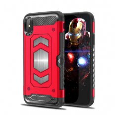 Obal pre iPhone X / iPhone XS | Kryt Forcell MAGNET red