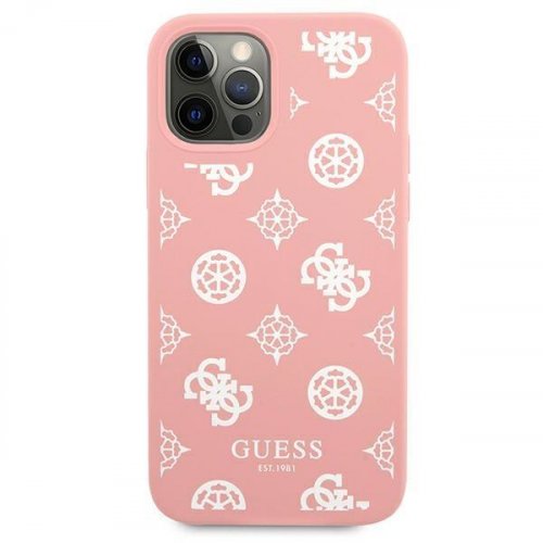 Obal pre iPhone 12 / 12 Pro | Kryt Karl Guess GUHCP12MLSPEWPI Peony Collection