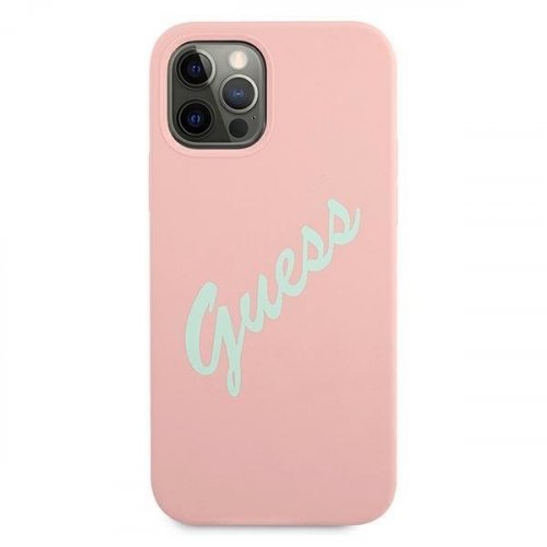 Obal pre iPhone 12 Pro Max | Kryt Guess Silicone GUHCP12LLSVSPG