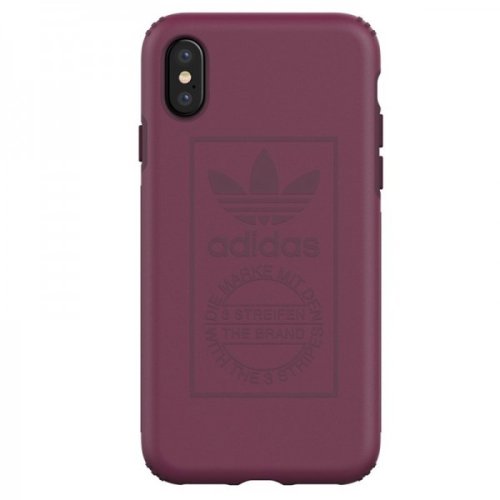 Obal pre iPhone X / iPhone XS | Kryt Adidas ADIDAS OR HARD TECHINK MAROON