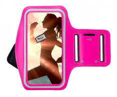 Armband športové puzdro pre telefón na rameno 3''-5'' ružové