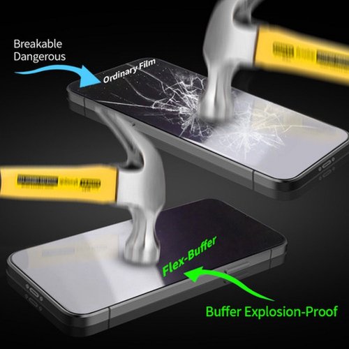 Ochranné tvrdené sklo pre iPhone 12 Pro Max | Bestsuit Flex-Buffer Hybrid Glass 5D