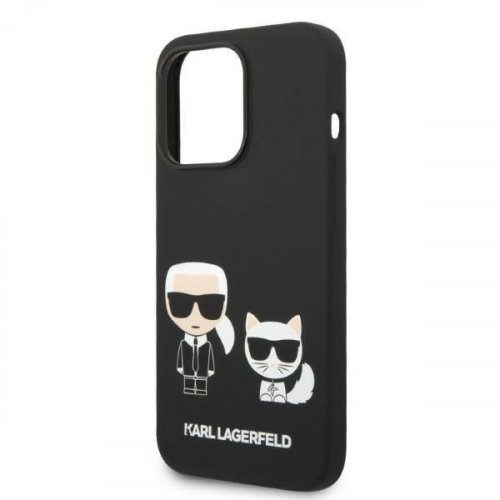 Obal pre iPhone 14 | Kryt Karl Lagerfeld KLHMP14SSSKCK Karl & Choupette Magsafe