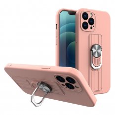 Obal pre iPhone 13 | Kryt silicone ring ružový