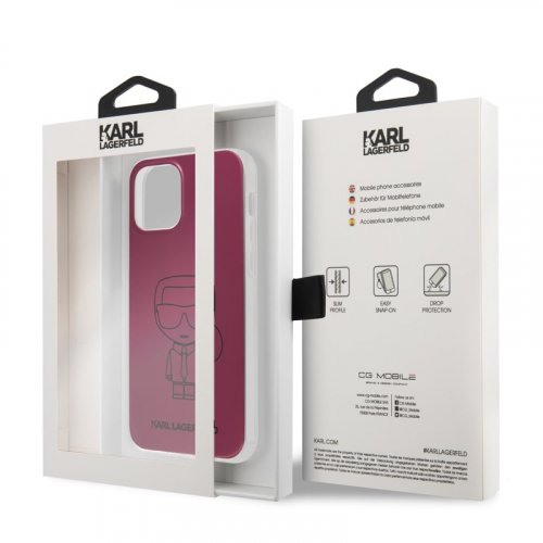 Obal pre iPhone 12 Mini | Kryt Karl Lagerfeld PC/TPU Metallic Iconic KLHCP12SPCUMIKPI