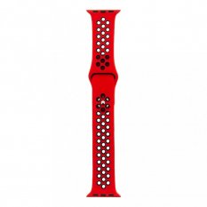 Remienky pre Apple Watch 4 / 5 / 6 / 7 / SE (38 / 40 / 41mm) | Tactical silicone red-black