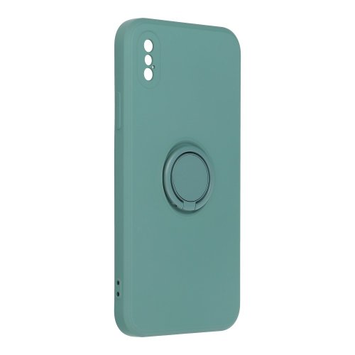 Obal pre iPhone X / iPhone XS | Kryt Forcell SILICONE RING green
