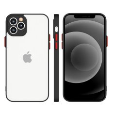 Obal pre iPhone 13 Pro | Kryt Milky silicone flexible black