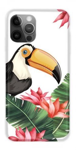 Obal pre iPhone 12 Mini | Kryt CaseGadget TOUCAN AND LEAVES