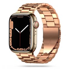 Remienky pre Apple Watch 4 / 5 / 6 / 7 / SE (42 / 44 / 45mm) | Tech-Protect Stainless ružovo-zlatý