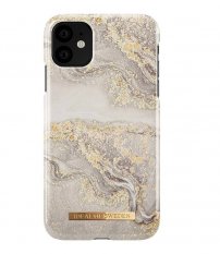 Obal pre iPhone 11 | Kryt iDeal of Sweden Fashion Sparkle Greige Marble