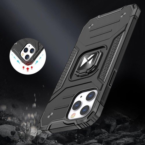 Obal pre iPhone 13 Pro | Kryt Wozinsky Ring Armor čierny