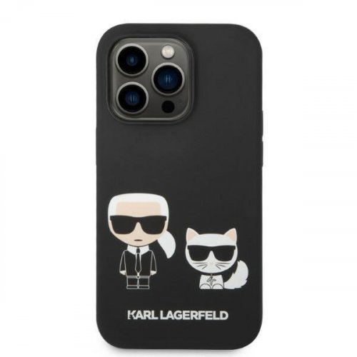 Obal pre iPhone 14 | Kryt Karl Lagerfeld KLHMP14SSSKCK Karl & Choupette Magsafe